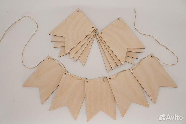 Флажки гирлянда заготовка для творчества