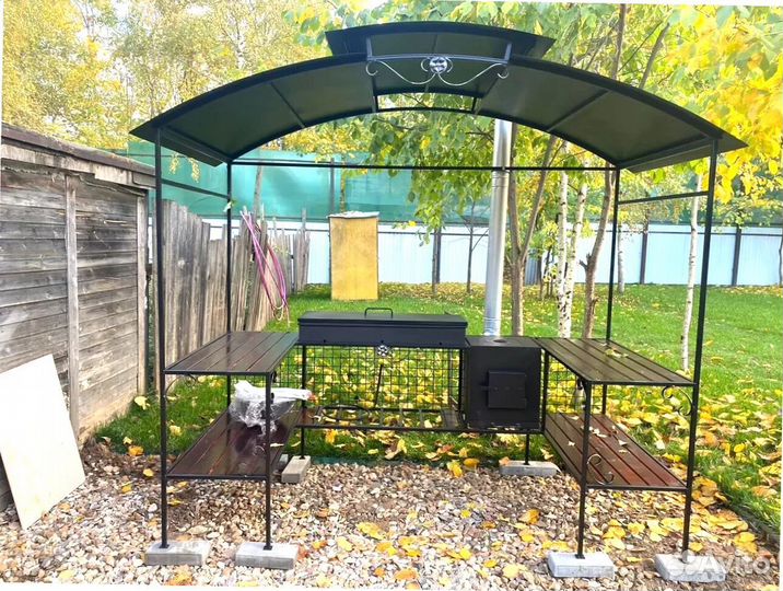 Мангал С печкой под казан