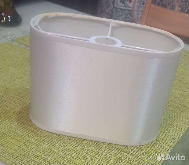 Абажур плафон шёлковый белый новые