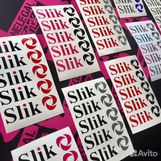 Наклейки Slik (без фона)