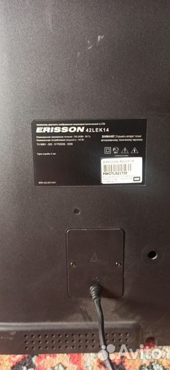 Телевизор erisson 42дюйм