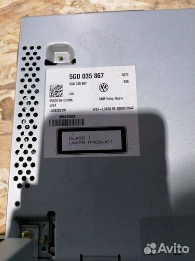 Штатная магнитола Vw Golf 7 Polo