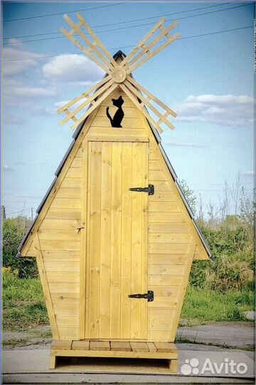 Уличный туалет с декором джй 929