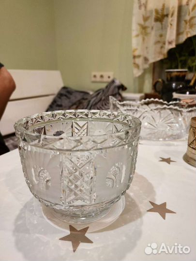 Конфетница хрусталь