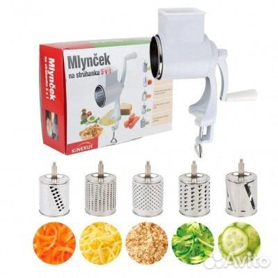 Терка Mlyncek 5 в 1: терка, шинковка, измельчитель