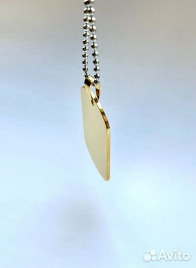 Жетон для гравировки цвет золото