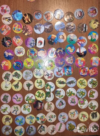 Фишки 100 штук street fighter,черепашки,мк