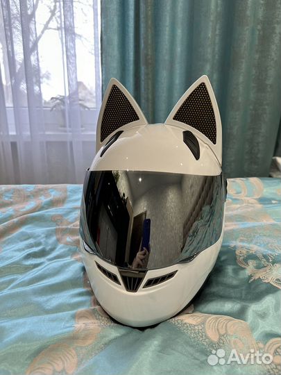 Мотошлем с ушками