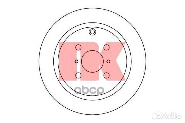 Диск тормозной toyota corolla 1.4-2.0 02/yaris