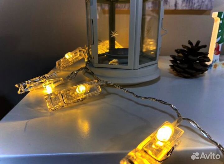 Гирлянда для фотографий/прищепки для фото 3.5 м