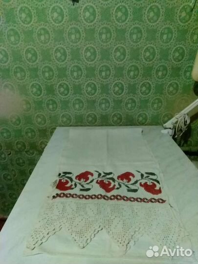 Полотенце льняное, тканое СССР