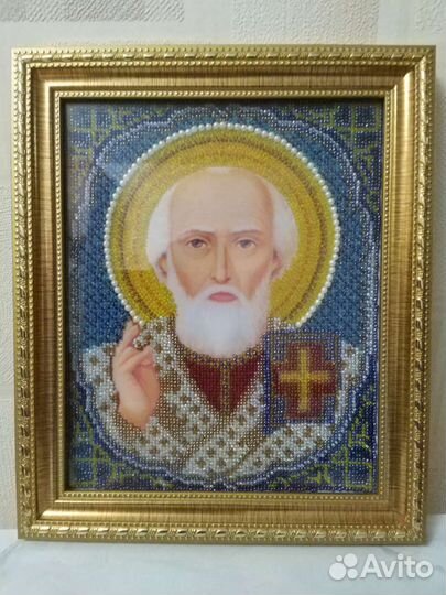 Икона вышитая бисером
