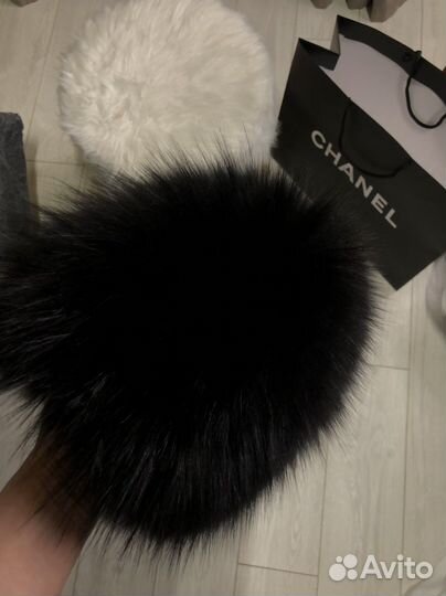 Шапка женская песец