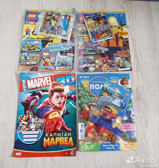 Журналы Hot wheels, Lego, Barbie