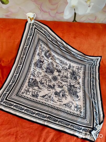 Платок палантин Hermes Премиум Кашемир 140-140