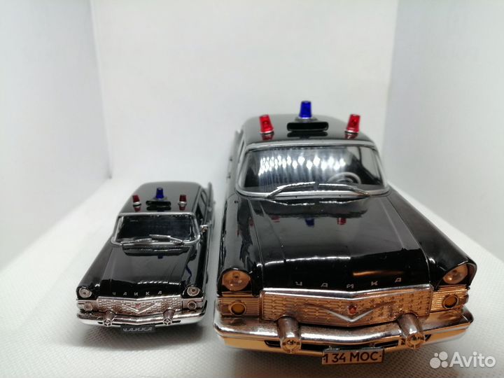 Модель газ-13 «Чайка» «милиция» в масштабе 1:24