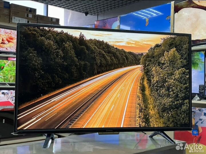 Телевизор SMART tv 39, 100 см Алиса с голосовым