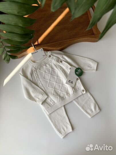 Вязаный костюм C&A 68