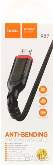 Кабель micro USB hoco X59, 2A, 1 м