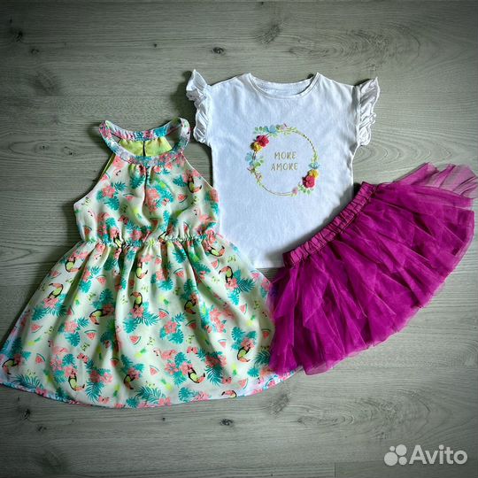 Пакет вещей для девочки 98-104 см 3-4 года