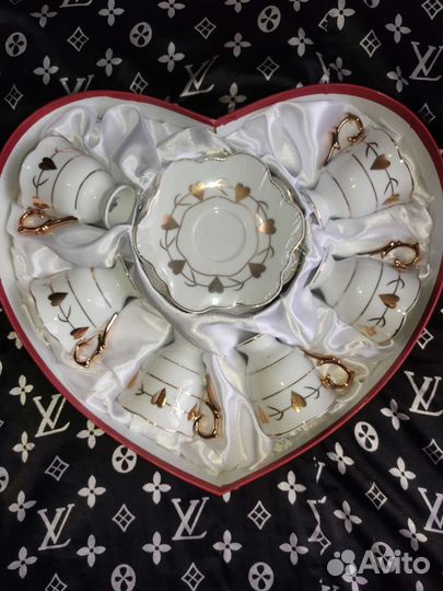 Кофейный сервиз фарфор новый