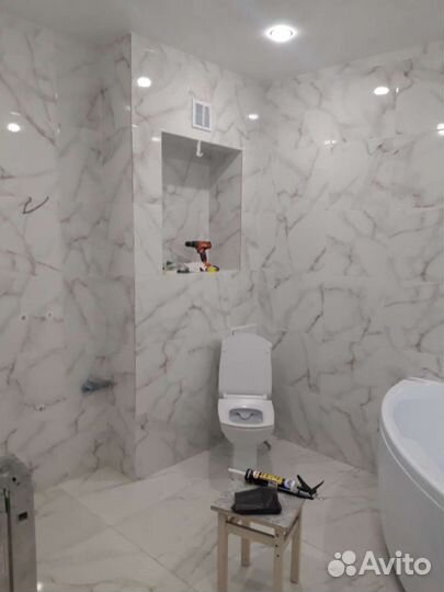 Строительство, отделочные работы, стяжка, плитка