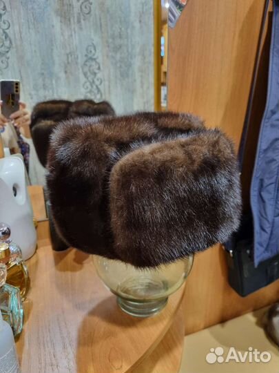 Норковая шапка мужская