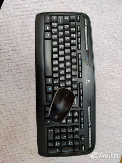 Клавиатура и мышь logitech