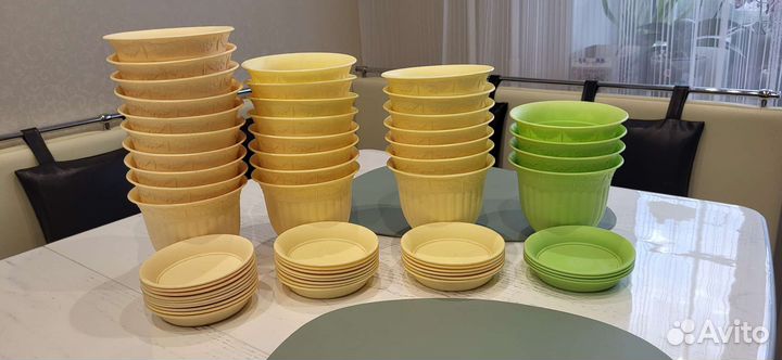 Цветочные горшки пластик