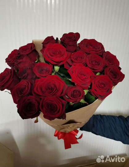 Розы с доставкой, букет роз 101