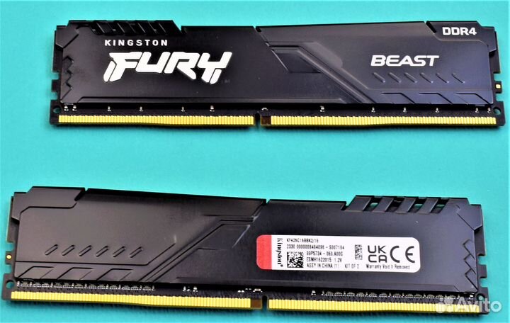 DDR4 16 GB 2666 Mhz HyperX Fury Игровая Оперативна