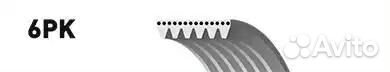 Поликлиновый ремень привода вспомогательных агрегатов micro-v gates 6pk2063 для а/м bmw, mazda, merc