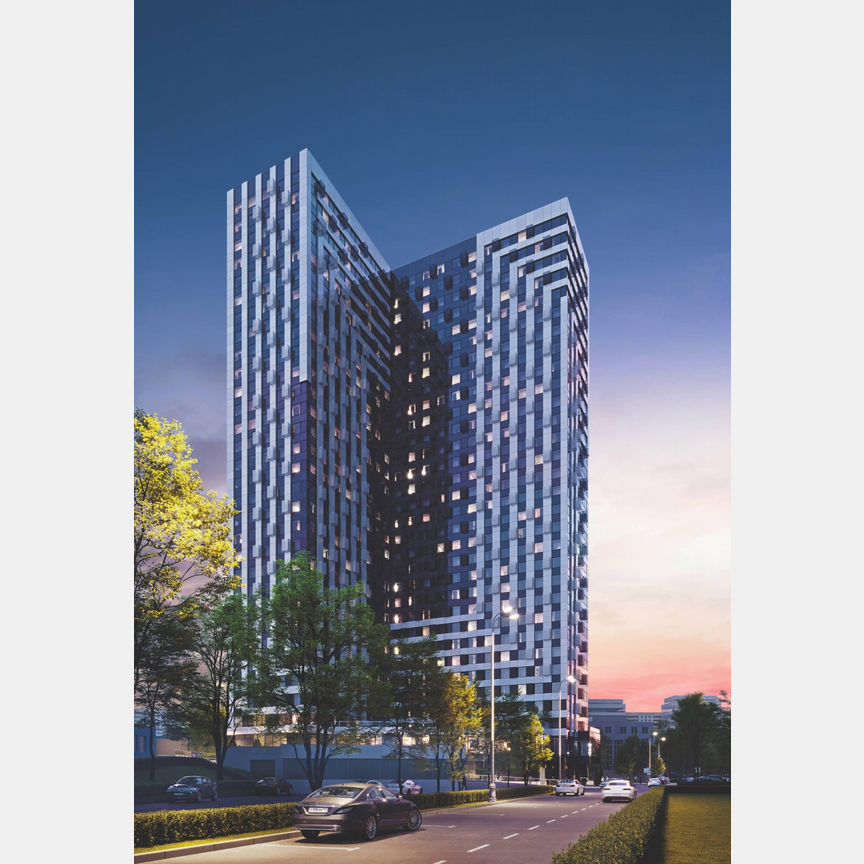 1-к. апартаменты, 38,8 м², 9/30 эт.