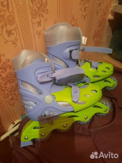 Роликовые коньки детские раздвижные