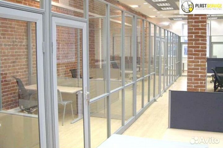 Пластиковые окна перегородки, остекление
