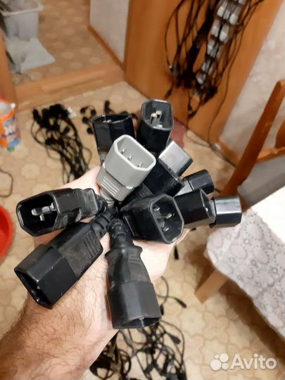 Сетевой шнур 220В, кабель питания 400шт