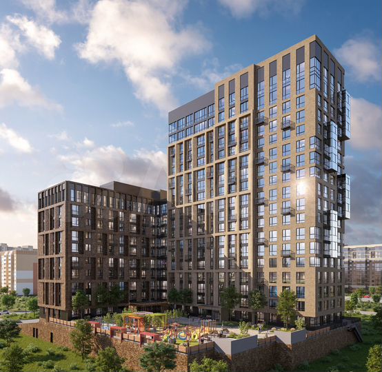 2-к. квартира, 83,9 м², 7/19 эт.