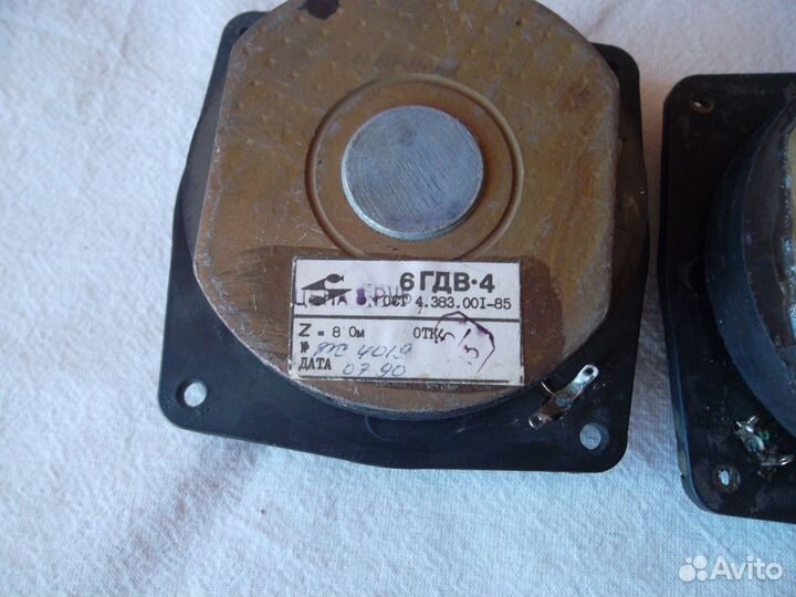 В.Ч. Динамики 6 гдв -4 8 ом