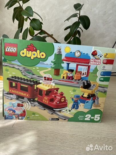 Lego duplo поезд на паровой тяге