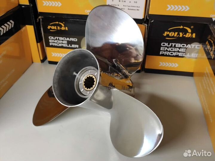 Винт гребной Yamaha 40-60; 3*11-1/4*14, сталь