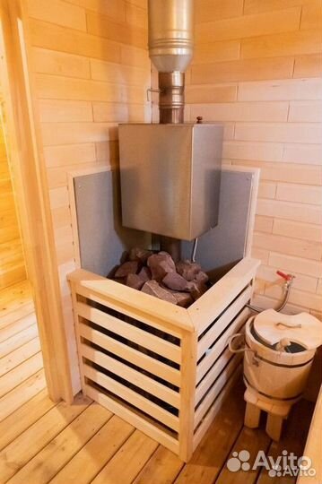 Баня 6х5 двухмодульная Скандинавия BY-9020