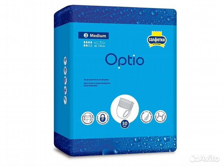 Трусы для взрослых Optio размер М 30шт