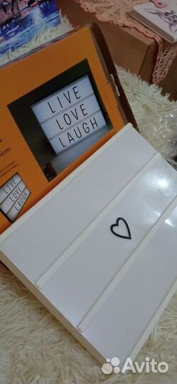 Ночник, светильник с буквами