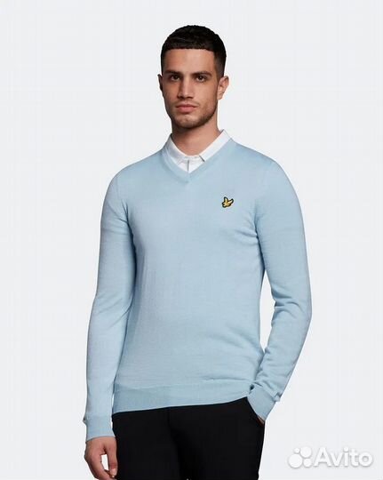 Джемпер Оригинал Lyle Scott Golf Светло-Голубой L