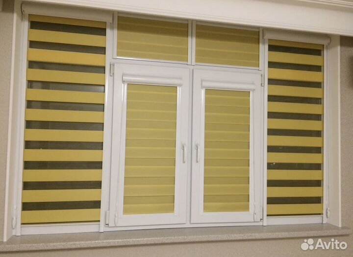 Рулонные шторы день ночь