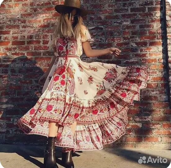 Платье бохо винтаж богема