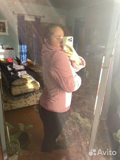 Куртка демисезонная розовая L 48