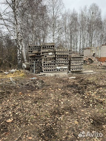 Плиты перекрытия пустотные бу