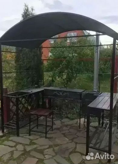 Мангал с крышей