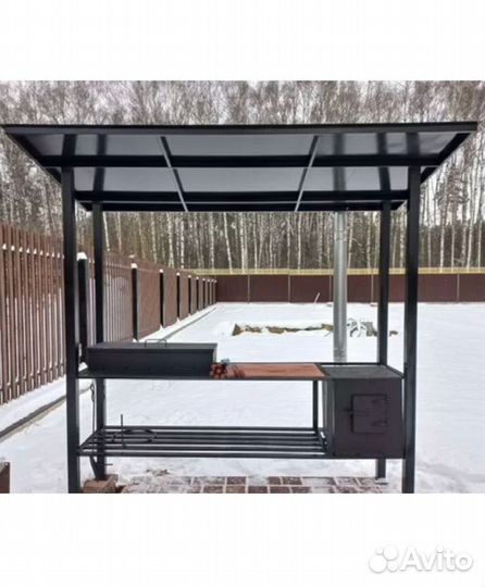 Мангал в стиле loft